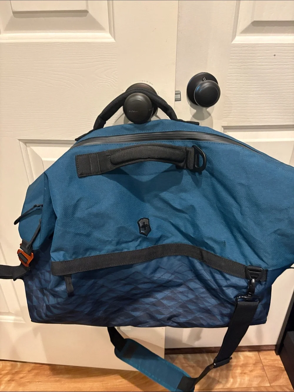 Victorinox Blue Men's Duffel Bag with Black Accents